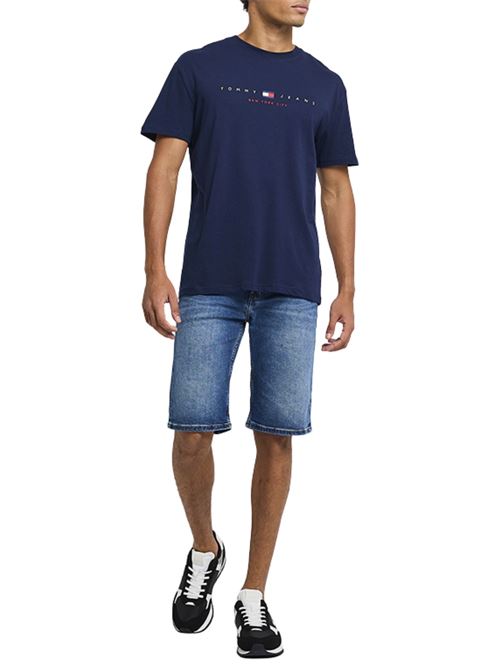 T-shirt blu in cotone Tommy Jeans | DM0DM21911C1G